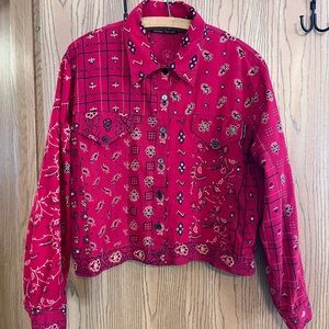 Sacred Threads Red Blouse/Jacket Size Large